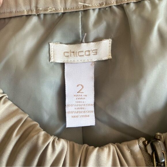 Chico’s Lined Windbreaker Jacket 2 L Large - Picture 7 of 8